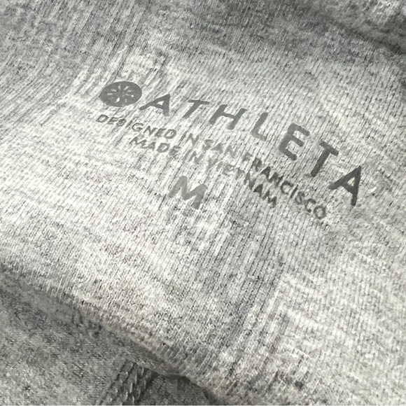 ATHLETA Women’s Size M Cropped Athletic Sport Leggings Gray - Picture 6 of 6
